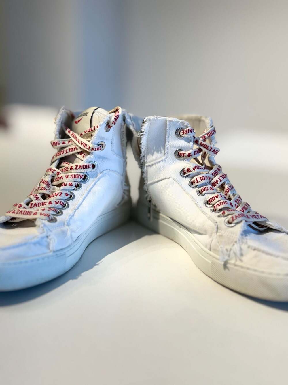 Zadig & Voltaire High Flash Canvas High-Top Sneakers - Picture 6 of 12